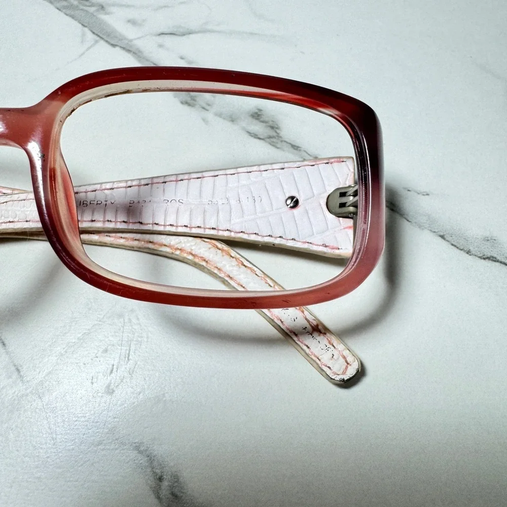 Ted Baker London Liberty B424 Rose Pink Rectangular Eyeglass Frames 52-16-130